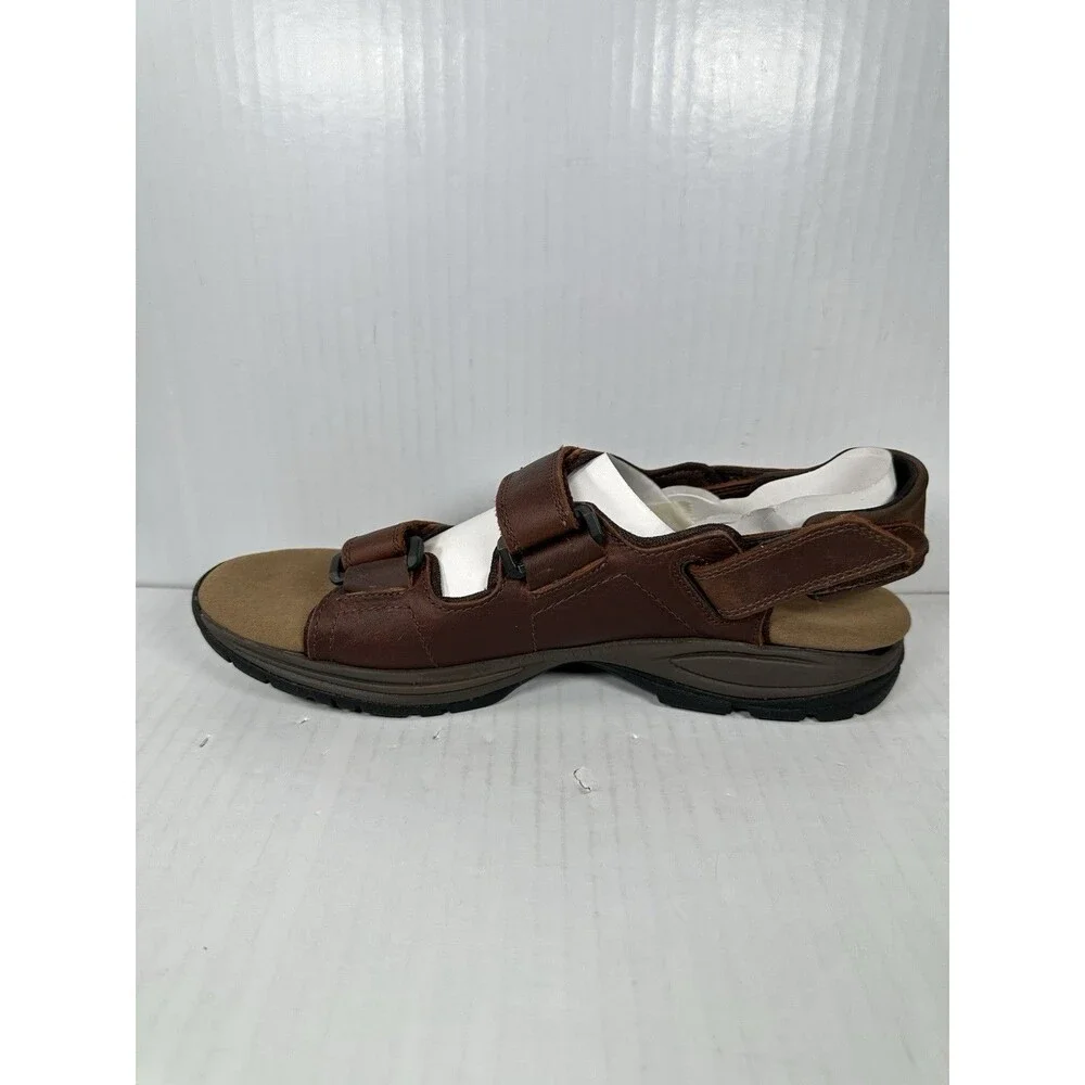Size 10B Dunham St. Johnsbury Sport Sandals Men's Brown Leather Outdoor NEW